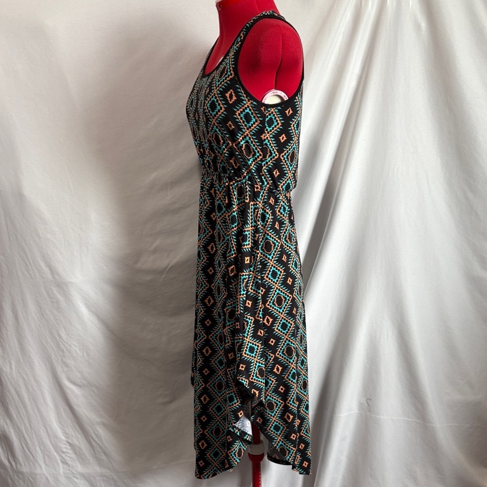 Xhilaration Black and Teal High Low Dress - Picture 6 of 7